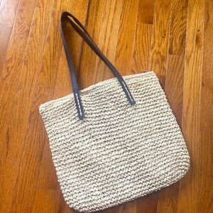Target Medium Two-Strap Beach Tote - Cream